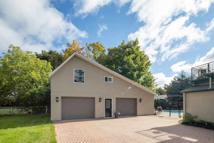 a backyard garage