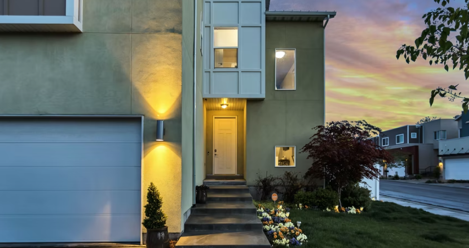 A properly maintained and clean garage door