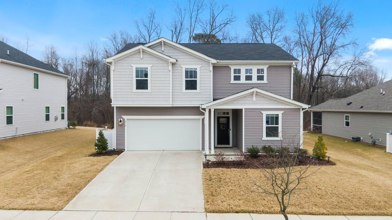 A house with a garage