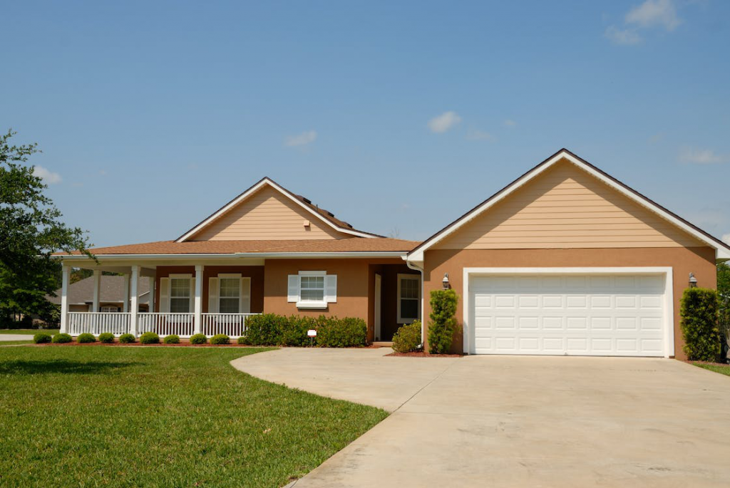 A house with a sectional steel door in Oakley